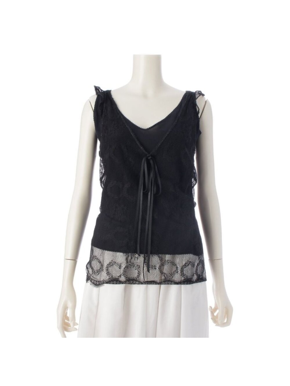 Chanel 05P Lace Coco Camisole Top Black 40
